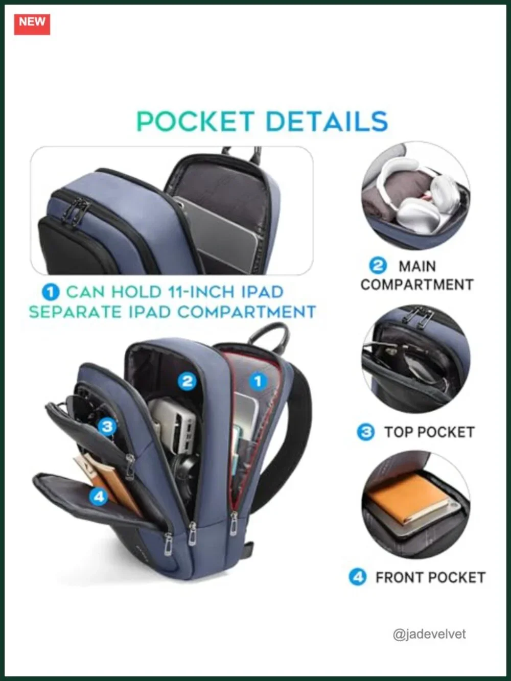Waterproof Men's Sling Bag with Separated 11